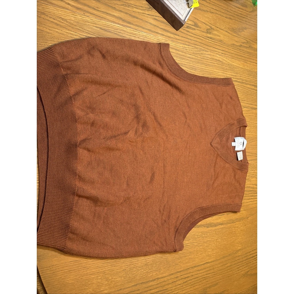 Viyella Men's XL Patrick James 100% Merino Wool V-Neck Pullover Sweater Vest